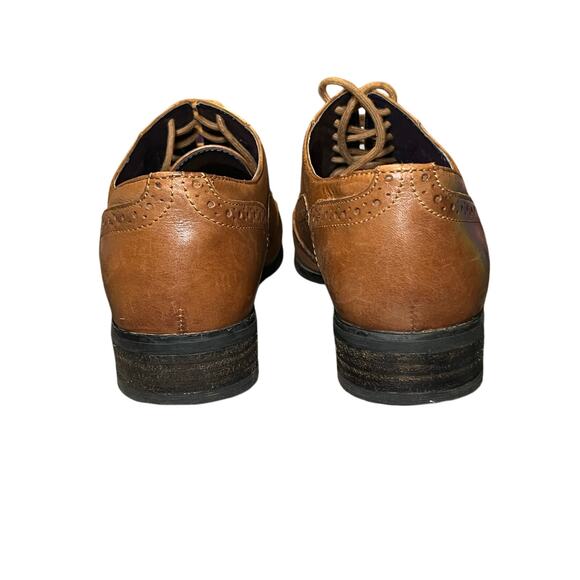 Clarks Brown Leather Oxford Shoes Size 7 - Picture 8 of 11
